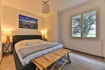 Un ou plusieurs lits dans un hébergement de l'établissement Maison de charme au coeur du marais breton Vendéen