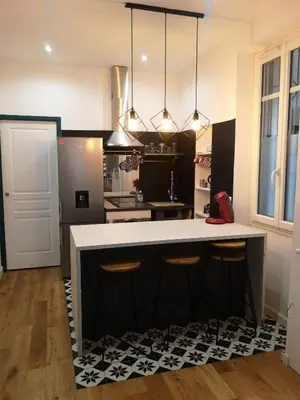 Cuisine ou kitchenette dans l'établissement Charme et confort en plein centre historique
