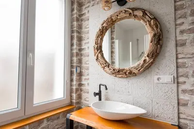 Salle de bains dans l'établissement Le Terminus