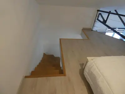 Un ou plusieurs lits dans un hébergement de l'établissement Appartement moderne 6 pers, terrasse et parking à Notre-Dame-de-Monts - FR-1-540-277