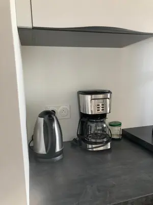 Cuisine ou kitchenette dans l'établissement Grand appartement cosy 4ch