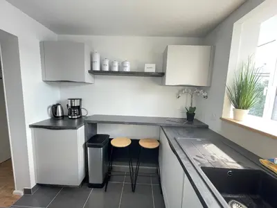 Cuisine ou kitchenette dans l'établissement Grand appartement cosy 4ch