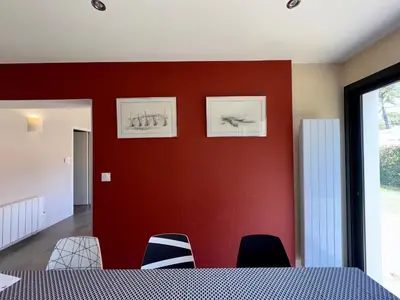Plan de l'établissement Superbe maison 4 chambres, proche plage, au calme, avec WIFI - FR-1-323-375