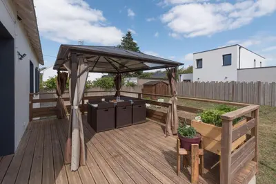Balcon ou terrasse dans l'établissement L'Escampette - A 650m de la plage