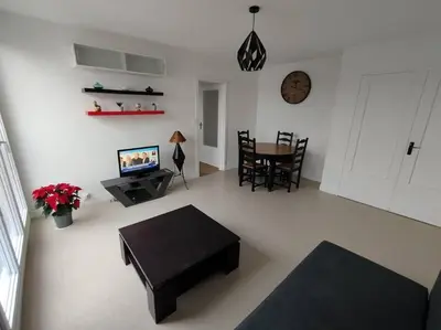 Télévision ou salle de divertissement dans l'établissement Appartement proche stade et parc expo (2)