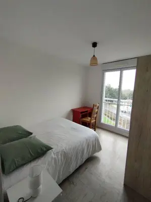 Un ou plusieurs lits dans un hébergement de l'établissement Appartement Courbaril à Nantes (6)