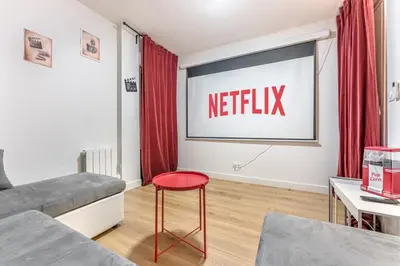 Coin salon dans l'établissement Le Rex - Bel appt avec sauna