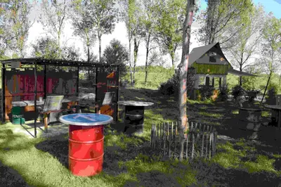 Jardin de l'établissement La Chalan d'hier