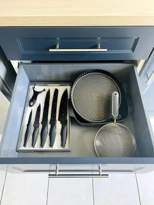 Cuisine ou kitchenette dans l'établissement Casa Fluo