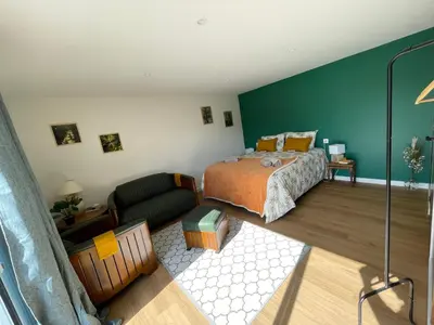 Un ou plusieurs lits dans un hébergement de l'établissement RELAI DU CHATEAU APPARTHOTEL