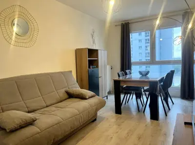 Coin salon dans l'établissement VULCAIN 2, 11ème, Ile de Nantes, 4pers, parking inclus
