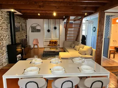 Coin salon dans l'établissement Guynemer 8pers