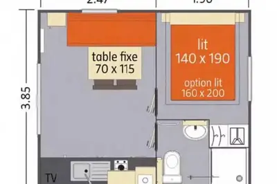 Plan de l'établissement ZEcamping 3 chiens acceptés club enfant piscine chauffée