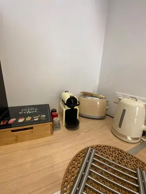Cuisine ou kitchenette dans l'établissement Maisonnette 2/4 personnes en bord de sevre