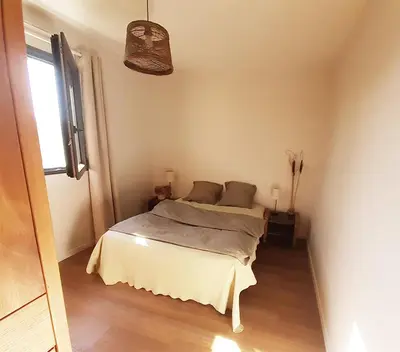 Un ou plusieurs lits dans un hébergement de l'établissement Chambre de la Divatte