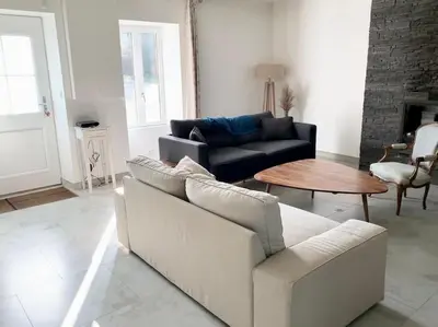 Coin salon dans l'établissement Maison de campagne en Vendée