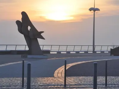 Lever ou coucher de soleil vu de l'appartement ou à proximité