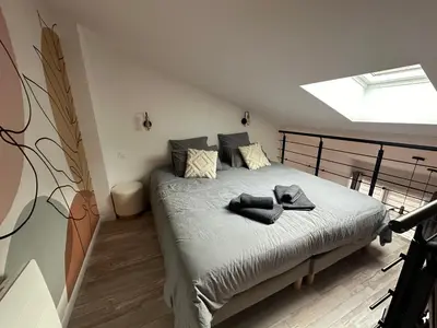 Un ou plusieurs lits dans un hébergement de l'établissement Le nid Montois, 50m de la plage de la baigneuse