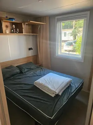 Un ou plusieurs lits dans un hébergement de l'établissement Mobil home 6 personnes