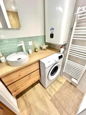 Salle de bains dans l'établissement Escapade Ensoleillé