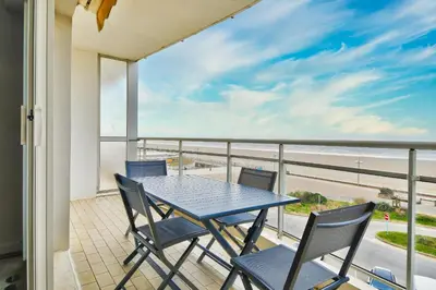 Balcon ou terrasse dans l'établissement Aux portes de l'océan à Saint-Jean-de-Monts