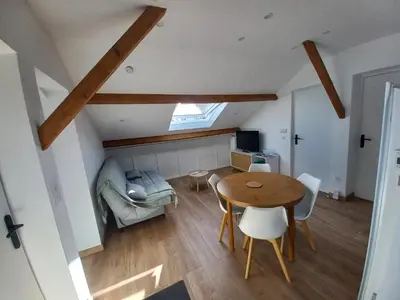 Coin salon dans l'établissement Chez Marina et Morgan Appartement 2 chambres