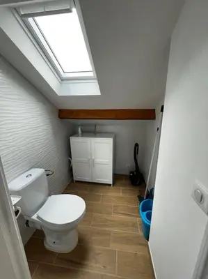Salle de bains dans l'établissement Chez Marina et Morgan Appartement 2 chambres