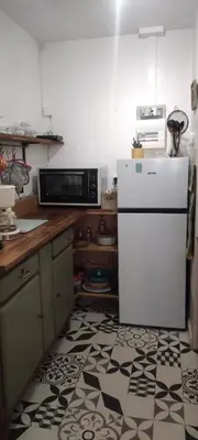 Cuisine ou kitchenette dans l'établissement studio FACE MER 85270 Saint Hilaire de Riez