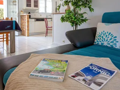 Coin salon dans l'établissement Holiday Home Les Pêcheries by Interhome