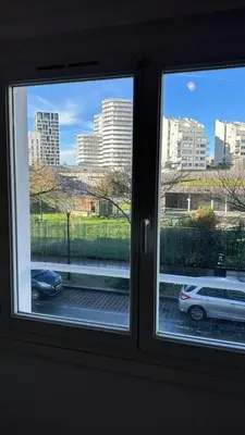 Vue générale sur Nantes ou vue de la ville depuis l'appartement