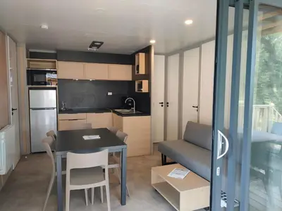 Cuisine ou kitchenette dans l'établissement VVF Les Sableaux à Noirmoutier