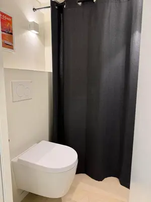 Salle de bains dans l'établissement Coeur de Ville