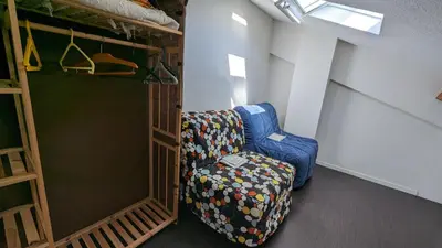 Un ou plusieurs lits dans un hébergement de l'établissement maison de vacances proche océan
