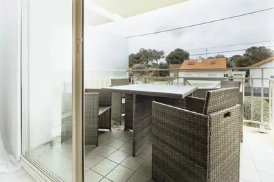 Balcon ou terrasse dans l'établissement Les Roses, Studio