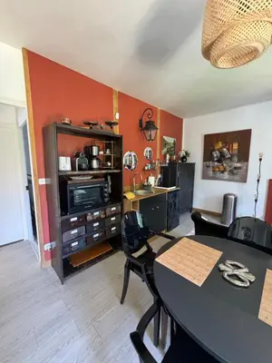 Cuisine ou kitchenette dans l'établissement Cottage-Saint Laurent sur Sèvre