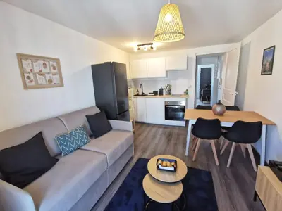 Cuisine ou kitchenette dans l'établissement Cosy et central - Le Berlingot nantais