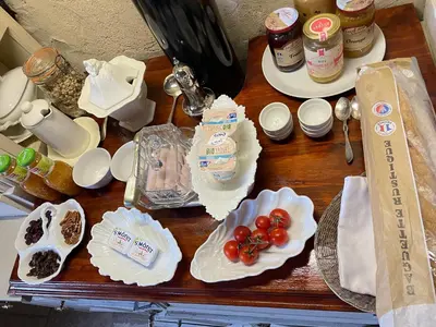 Nourriture dans le B&B/chambre d'hôtes ou à proximité
