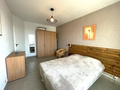 Un ou plusieurs lits dans un hébergement de l'établissement Appartement 1 chambre pour 4 à Saint-Jean-de-Monts, proche plage - FR-1-323-515