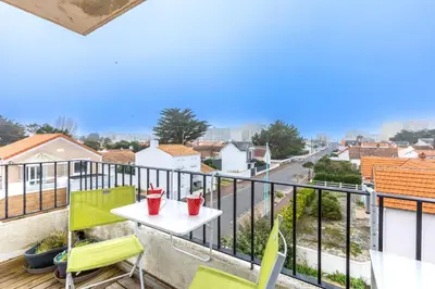 Balcon ou terrasse dans l'établissement Le Valentin - Appt proche des plages