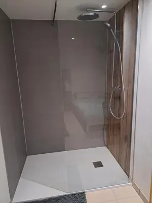 Salle de bains dans l'établissement Gite 3 chambres - proche canal - bretagne