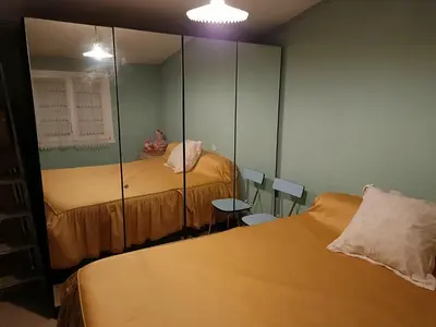 Un ou plusieurs lits dans un hébergement de l'établissement maison dans hameau 6 km de la mer
