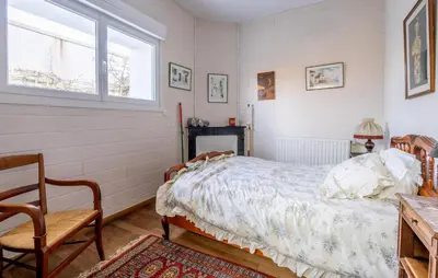 Un ou plusieurs lits dans un hébergement de l'établissement Lovely Home In La Bernerie-En-Retz