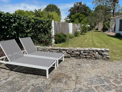 Jardin de l'établissement Noirmoutier - 200m marché - 8 adultes - 4 enfants