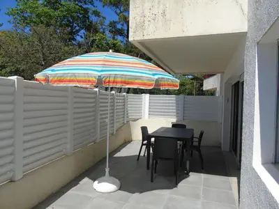 Balcon ou terrasse dans l'établissement Les Genêts