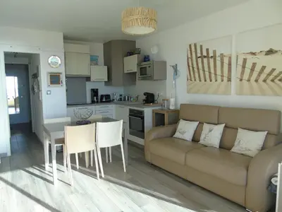 Cuisine ou kitchenette dans l'établissement Le Corsaire