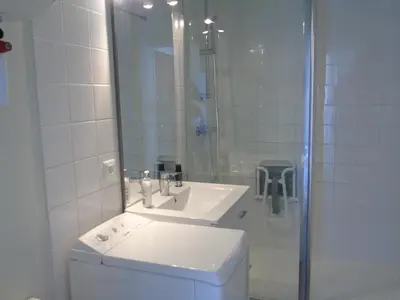 Salle de bains dans l'établissement Le Voilier