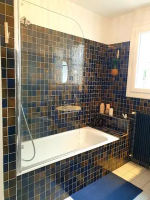 Salle de bains dans l'établissement Appartement proche de l'aéroport de Nantes