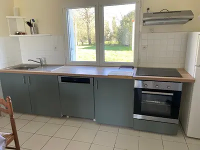 Cuisine ou kitchenette dans l'établissement Le Beau Repaire de Jean