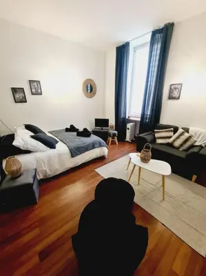 Un ou plusieurs lits dans un hébergement de l'établissement L'anjou - St Nazaire - Comme à la maison