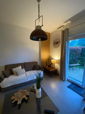 Un ou plusieurs lits dans un hébergement de l'établissement Pornichet 3 mns de la plage avec jardin classé 3 étoiles